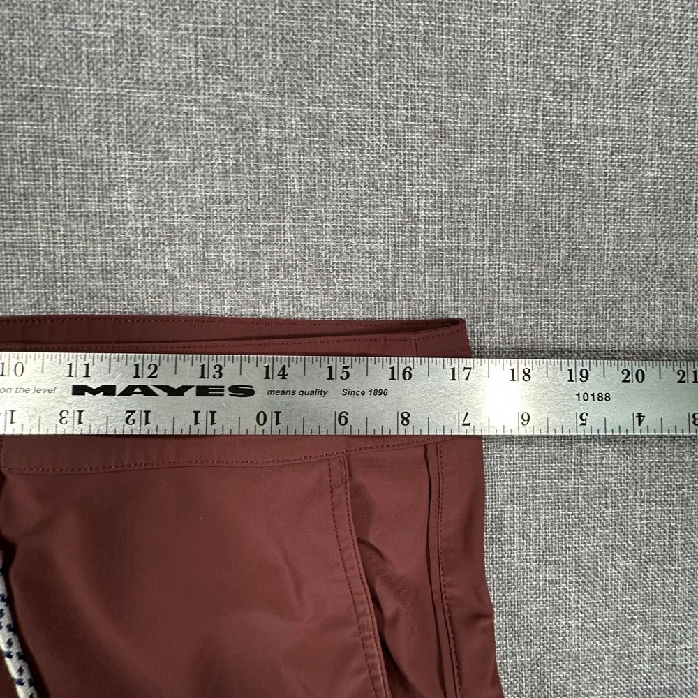 Rhone Point Break Board‎ Shorts Mens 32 Maroon 7 Inch Inseam Stretch Beach Surf